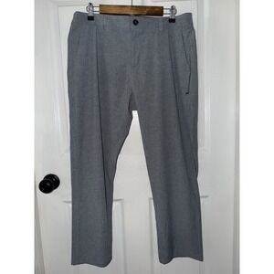 Vuori Mens Aim Pants V431 Performance Slim Chino Stretch Size 32 X 27" Gray